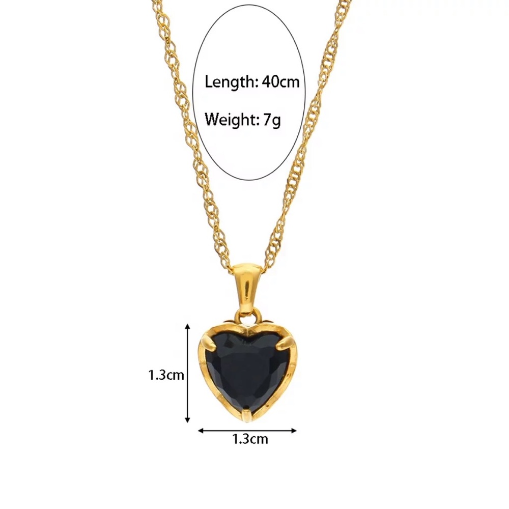New 18K Gold Choker Pendant Necklace, nice Necklace, cute Necklace - Picture 8 of 8